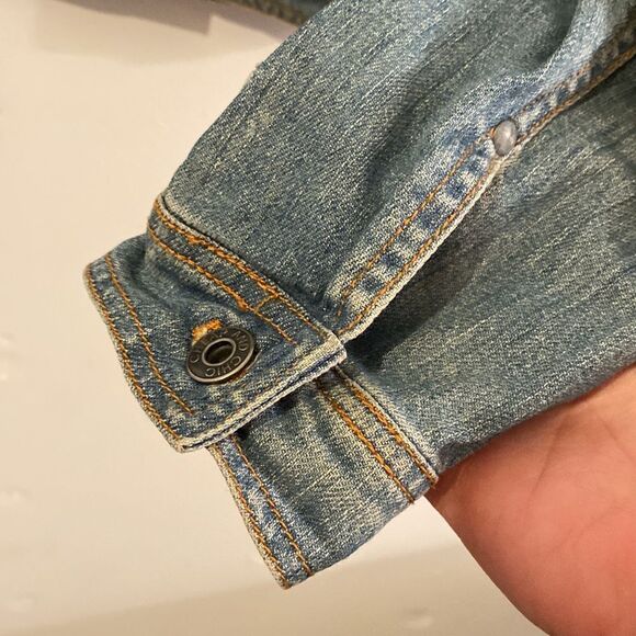 Moschino Cheap and Chic Studded Denim Jacket Size 8 - Picture 5 of 9